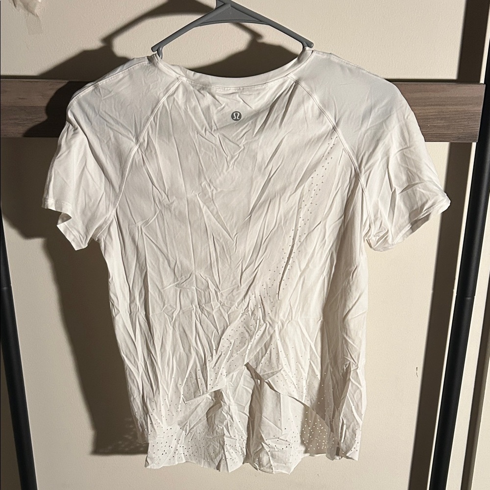 lululemon athletica White Open Back Athletics Shirt